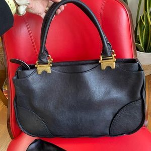 Sonia Rykiel black leather bag